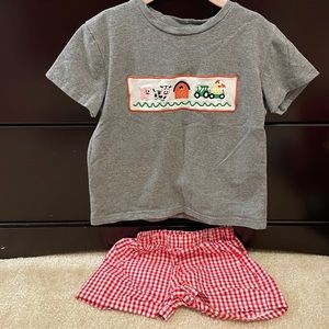 Boys size 5 farm short set